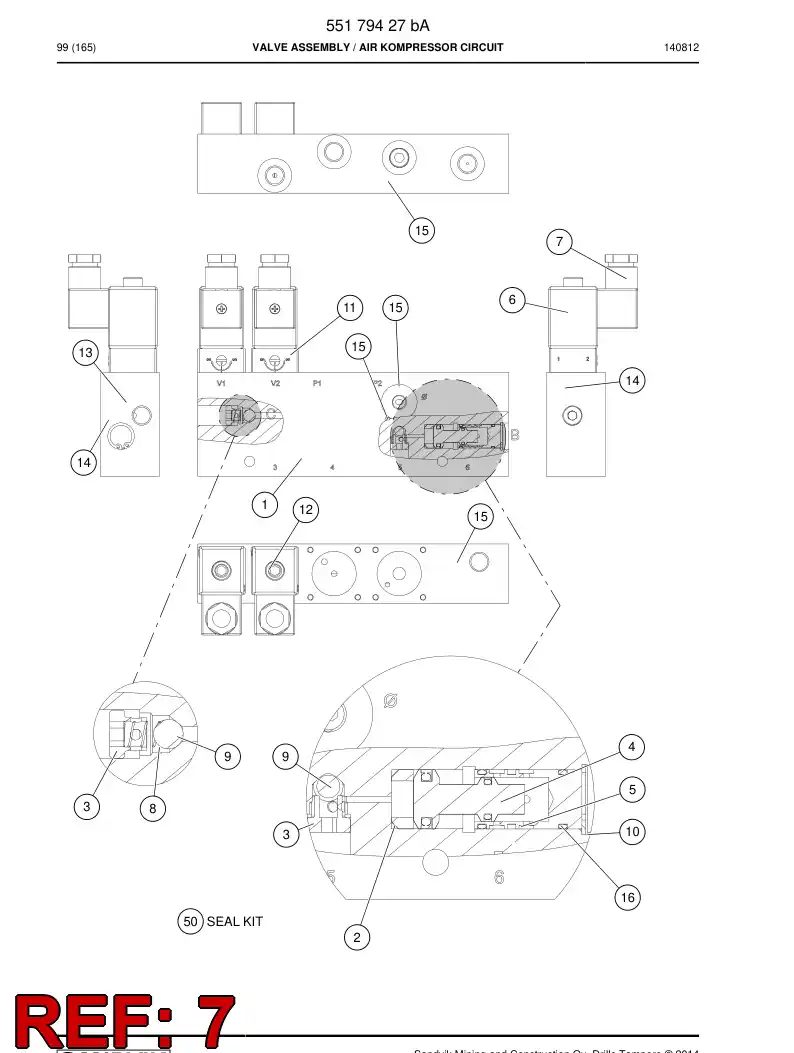 55201900 552 019 00 Connector, Plug - Sandvik Technical Drawing