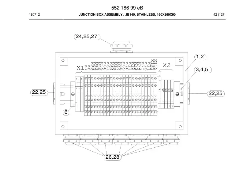 55201953c 552 019 53c Label, Cable - Sandvik Technical Drawing