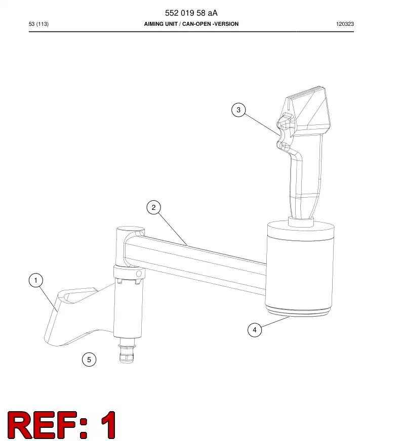 55201961a 552 019 61a BRACKET - Sandvik Technical Drawing