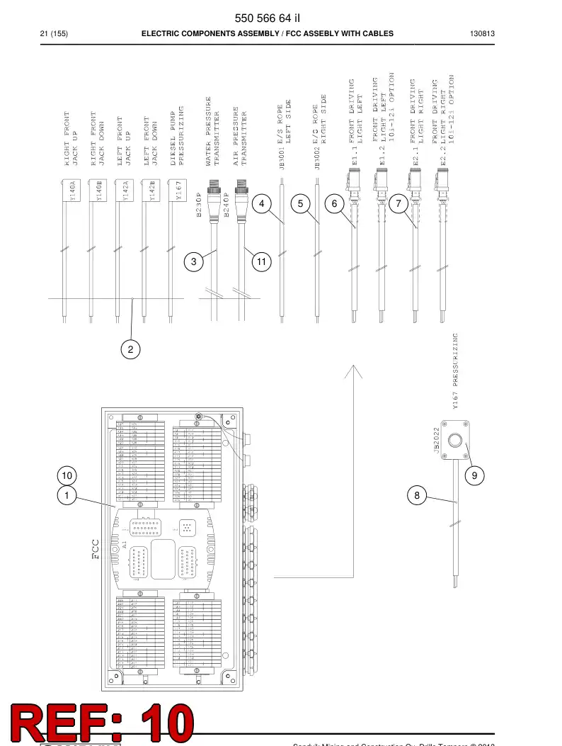 55201995a 552 019 95a Marking label set - Sandvik Technical Drawing