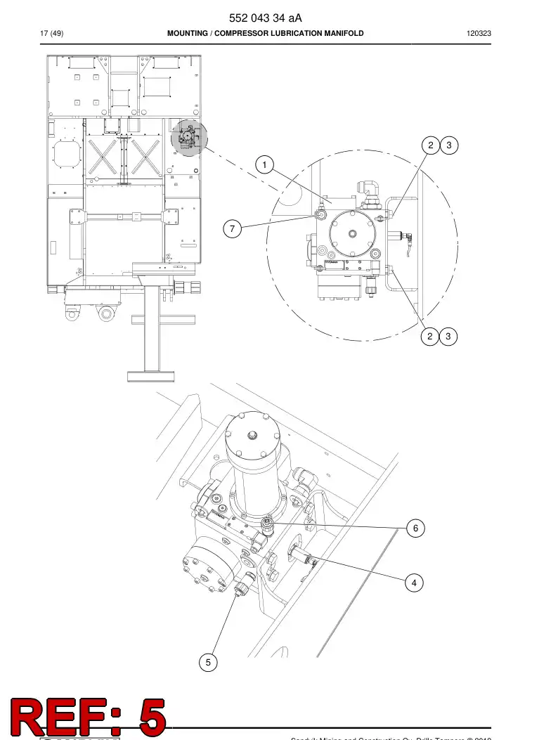 55201997 552 019 97 Sensor - Sandvik Technical Drawing