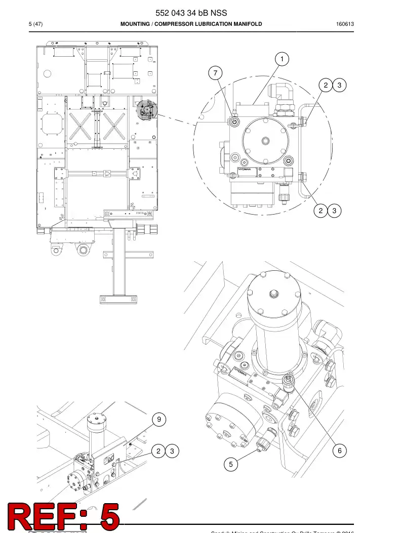 55201997a 552 019 97a Sensor - Sandvik Technical Drawing
