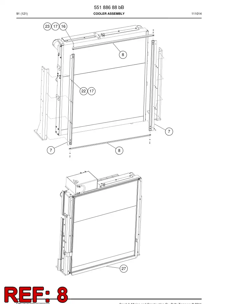55201999 552 019 99 Plate - Sandvik Technical Drawing