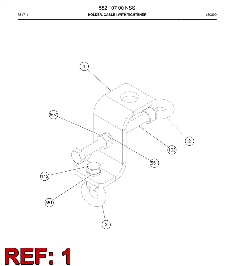 552 021 08a Bracket - drawing