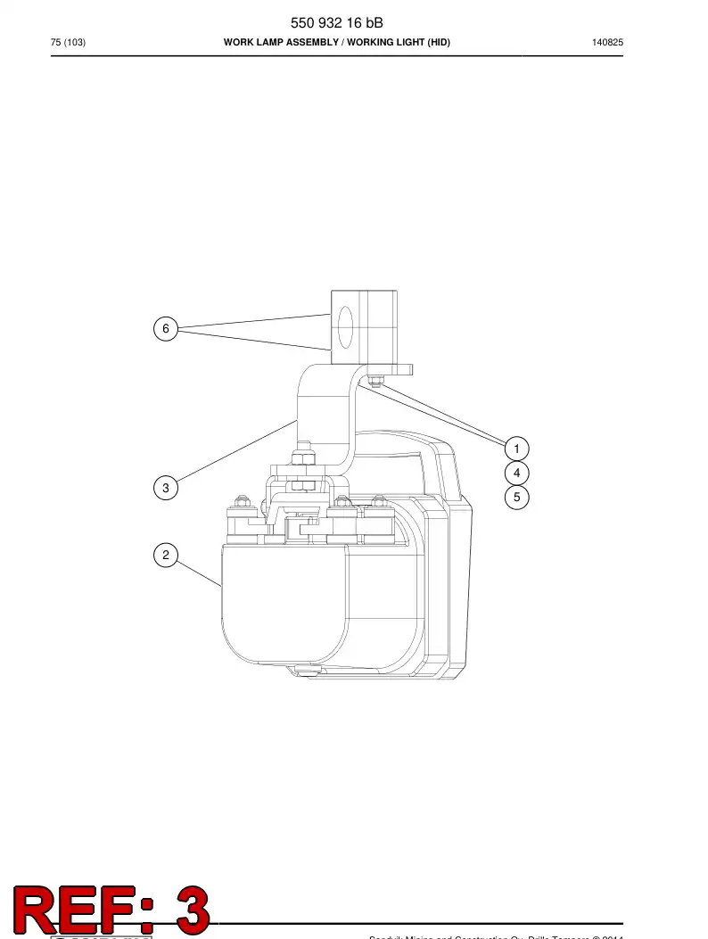 55202140 552 021 40 Plate - Sandvik Technical Drawing