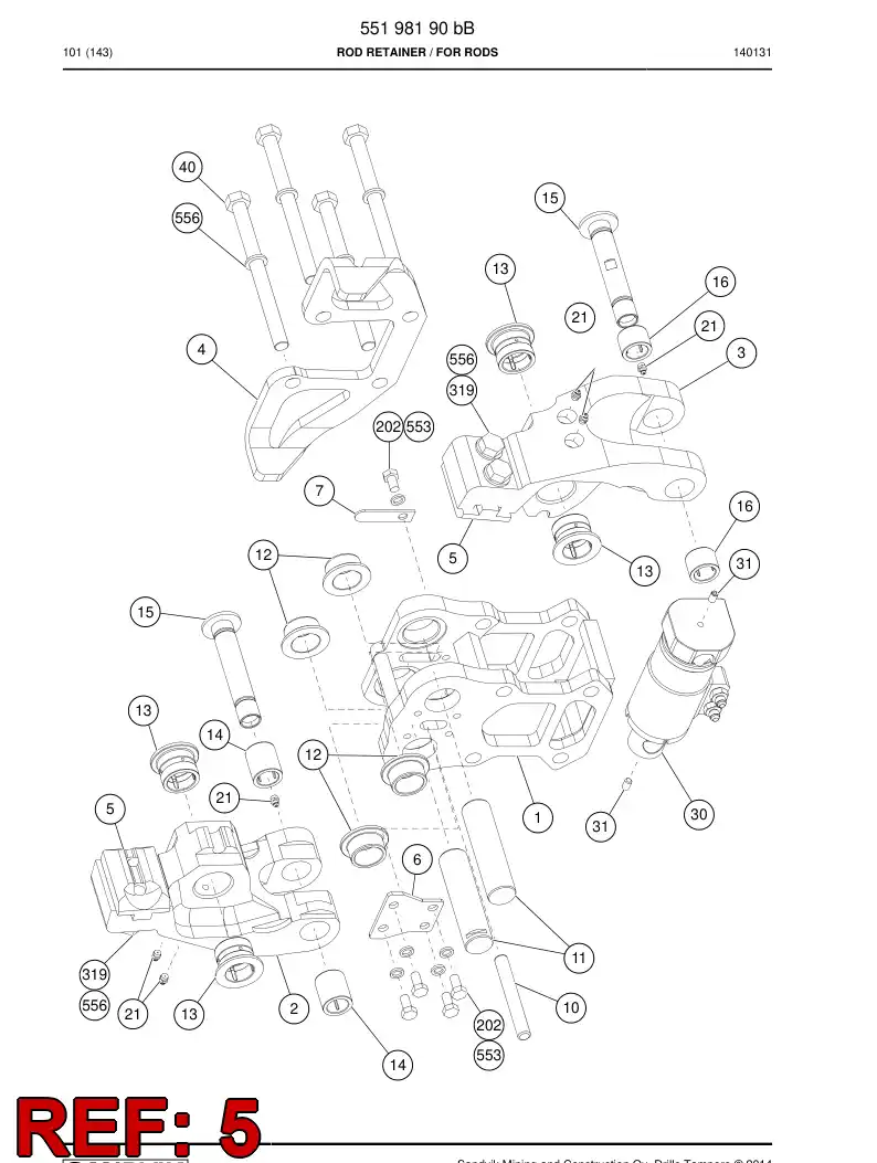 55202391a 552 023 91a Jaw - Sandvik Technical Drawing