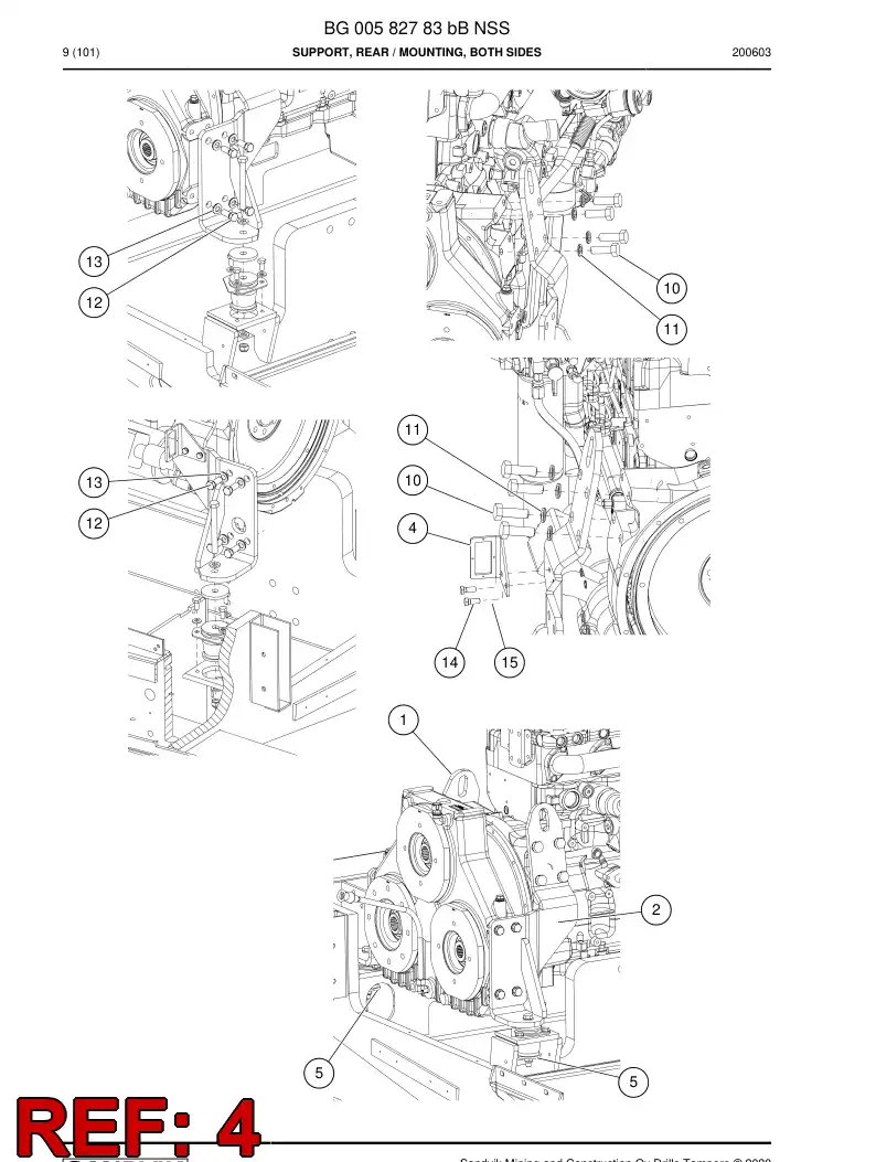 55202504a 552 025 04a Bracket - Sandvik Technical Drawing