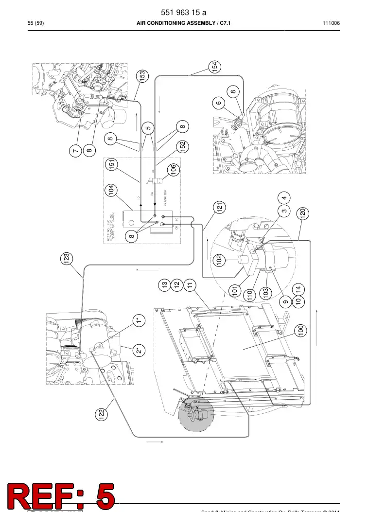 55202513 552 025 13 Reducing piece - Sandvik Technical Drawing