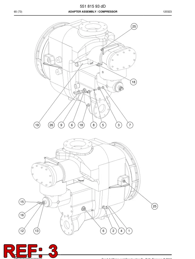 55202672 552 026 72 Reducing piece - Sandvik Technical Drawing