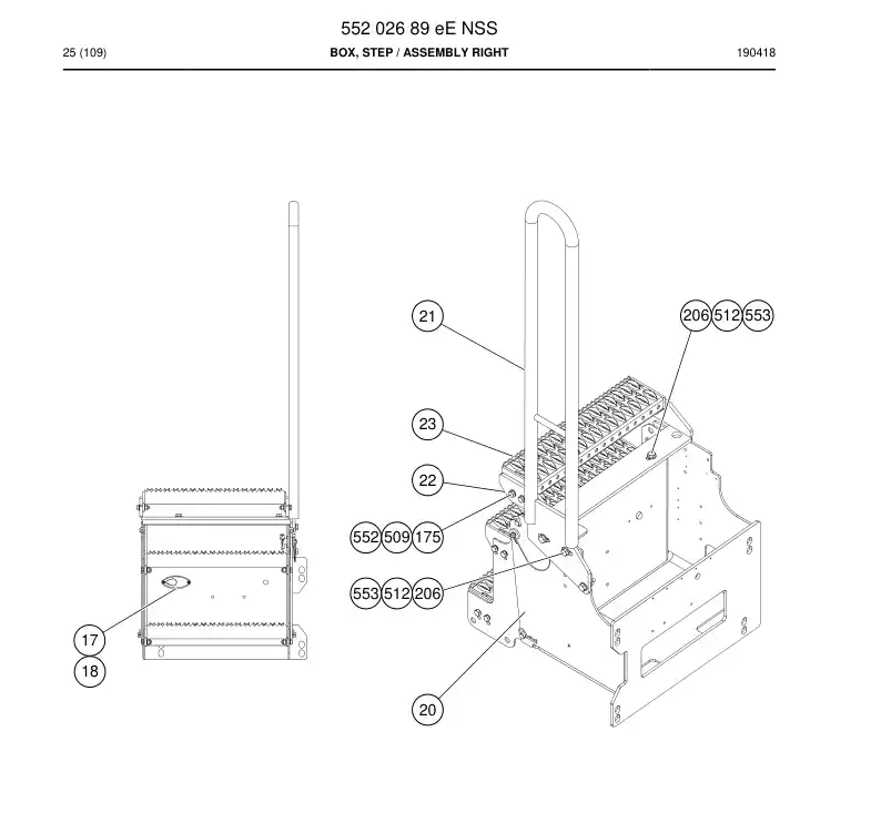 55202689e 552 026 89e Box, Step - Sandvik Technical Drawing