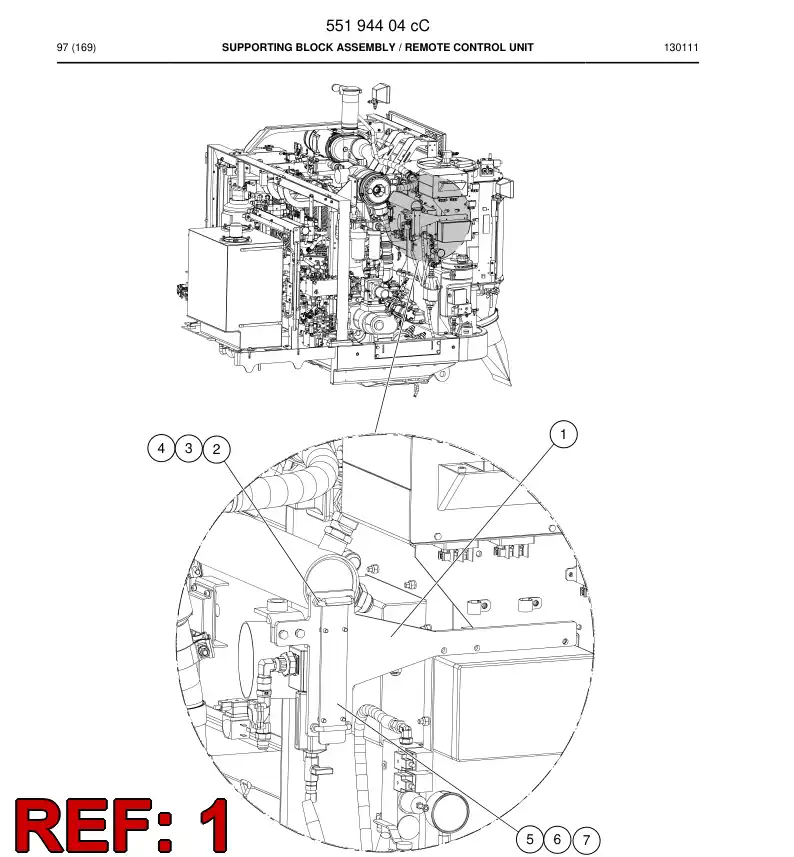 55202882 552 028 82 Supporting block - Sandvik Technical Drawing