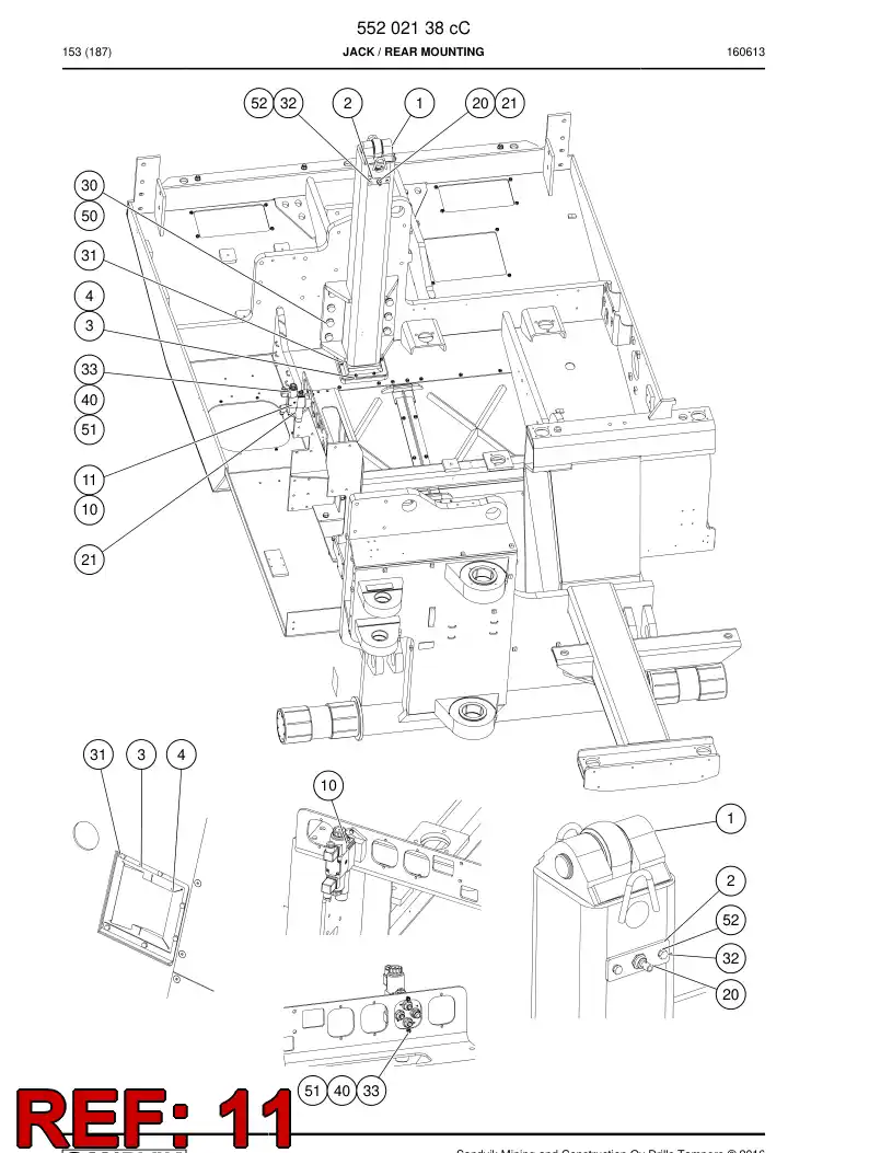 55202918c 552 029 18c Hosing Set - Sandvik Technical Drawing