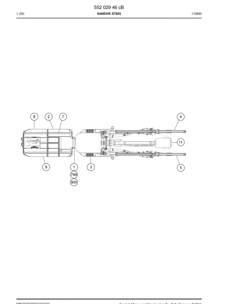 55202946c 552 029 46c SANDVIK DT820 - Sandvik Technical Drawing