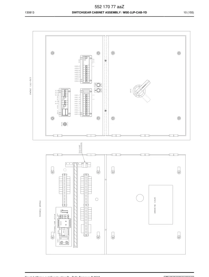 55203097 552 030 97 Terminal marking strip - Sandvik Technical Drawing
