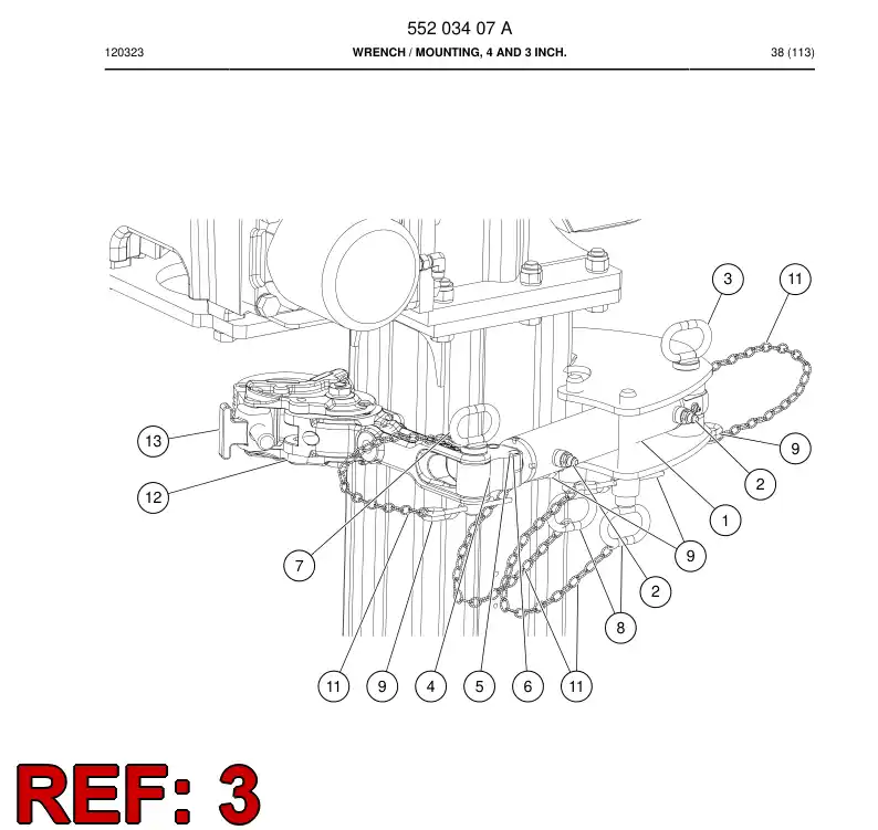 55203256 552 032 56 Pin - Sandvik Technical Drawing
