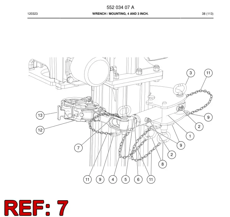 55203418 552 034 18 Pin - Sandvik Technical Drawing