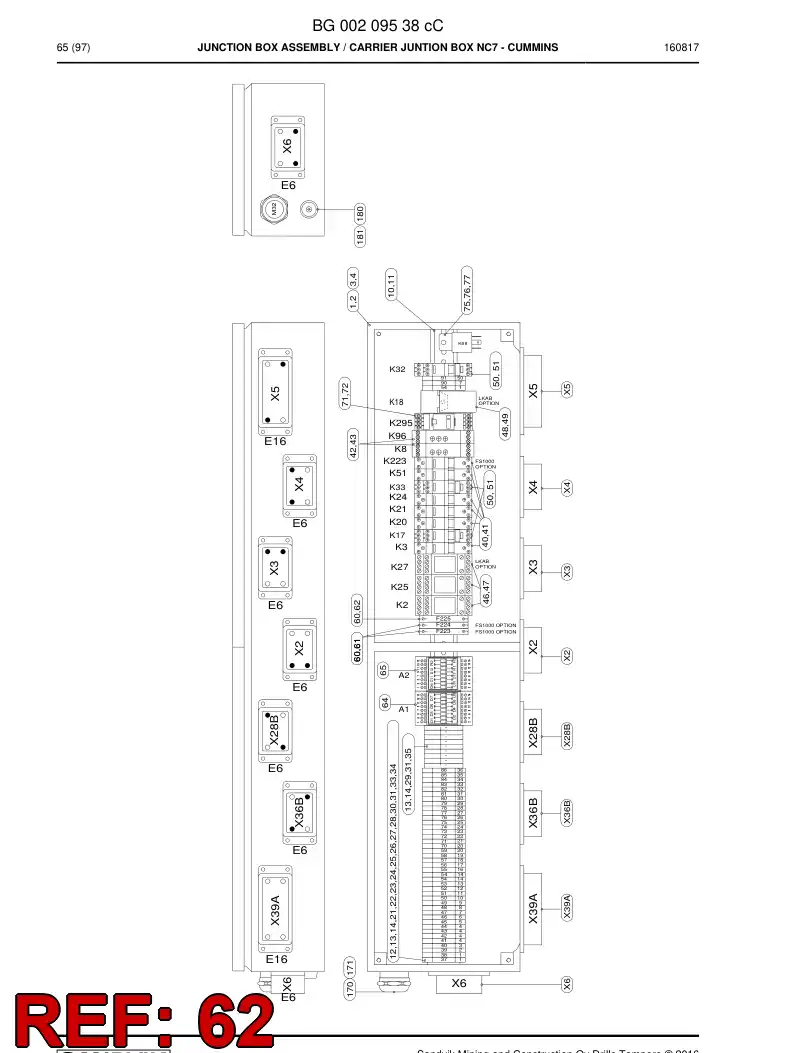 55203422a 552 034 22a Circuit Breaker - Sandvik Technical Drawing