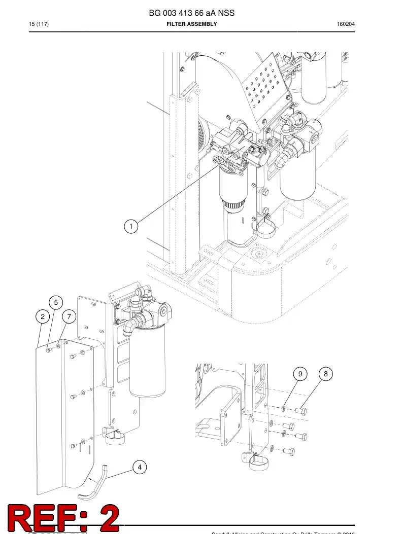 55203524 552 035 24 Plate - Sandvik Technical Drawing