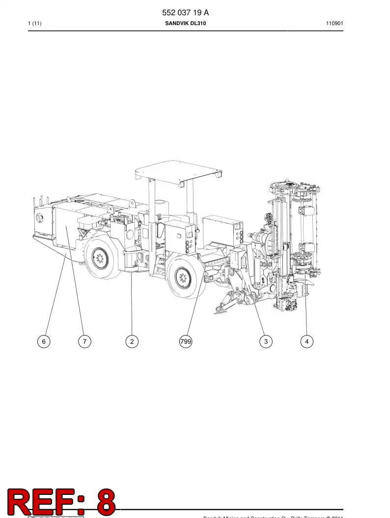 55203717 552 037 17 Option module - Sandvik Technical Drawing