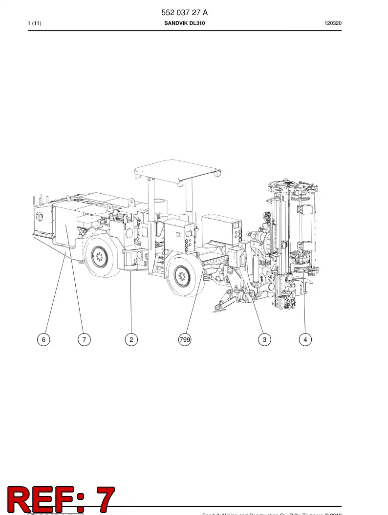 55203724a 552 037 24a Electric module - Sandvik Technical Drawing