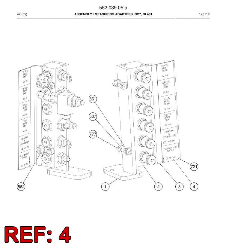 55203885 552 038 85 SEAL - Sandvik Technical Drawing