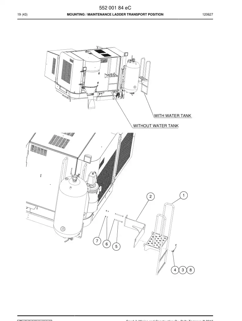 55203910 552 039 10 Wire Rope - Sandvik Technical Drawing