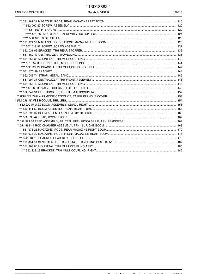 55203915k 552 039 15k Module, Drilling - Sandvik Technical Drawing