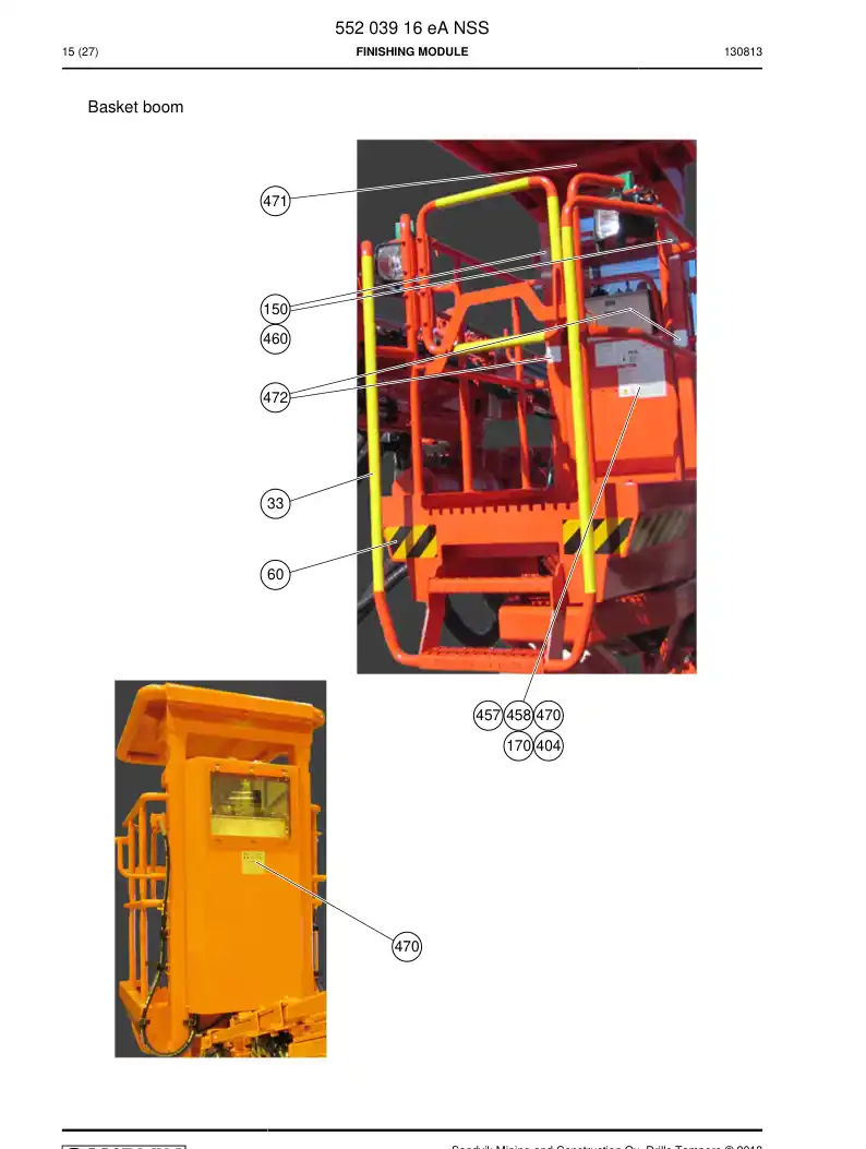55203916e 552 039 16e Finishing module - Sandvik Technical Drawing