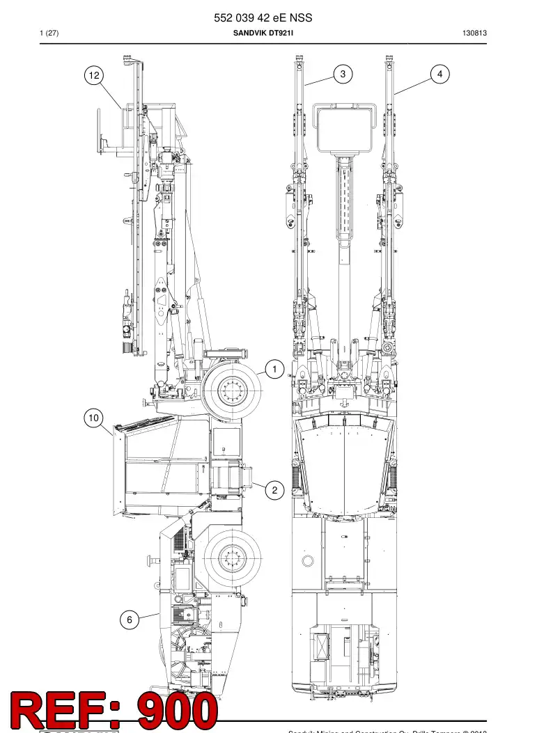 55203941 552 039 41 Accessory Kit - Sandvik Technical Drawing