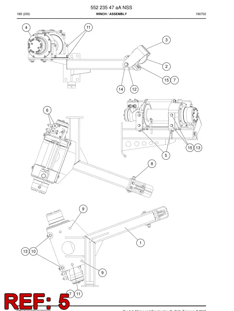55204219 552 042 19 Holder - Sandvik Technical Drawing