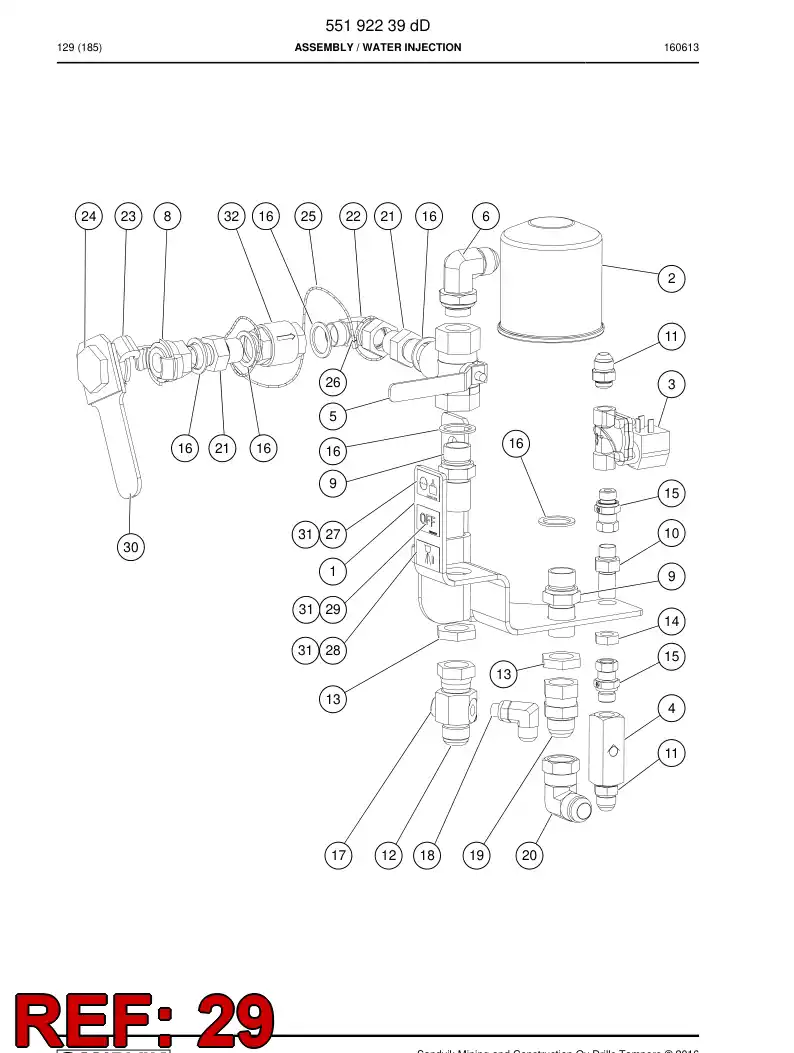 55204337 552 043 37 Sign - Sandvik Technical Drawing