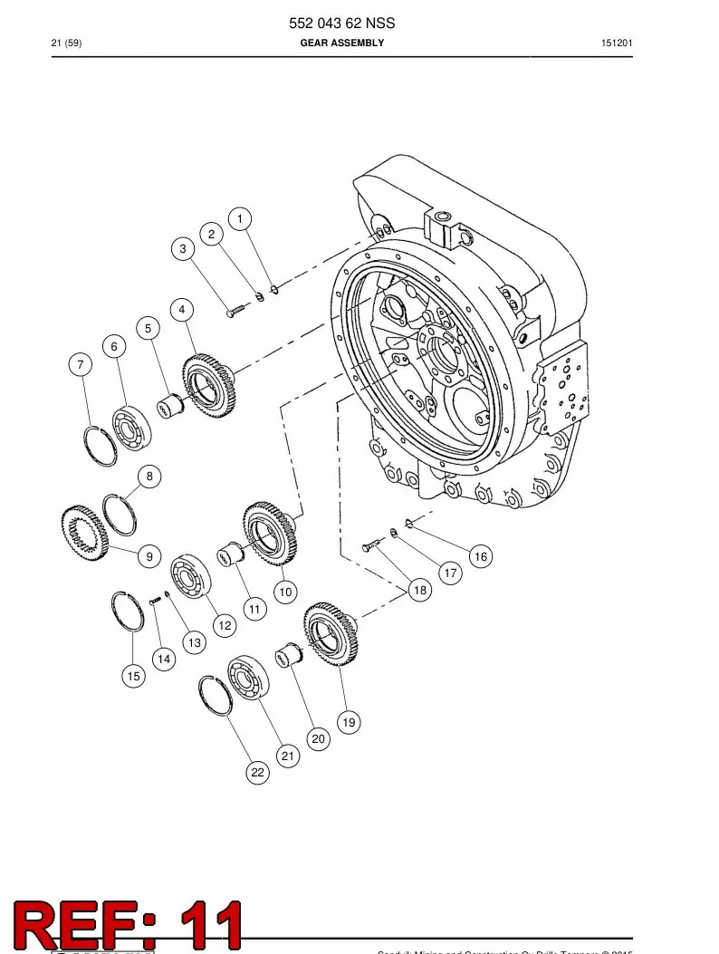 55204371 552 043 71 Support - Sandvik Technical Drawing