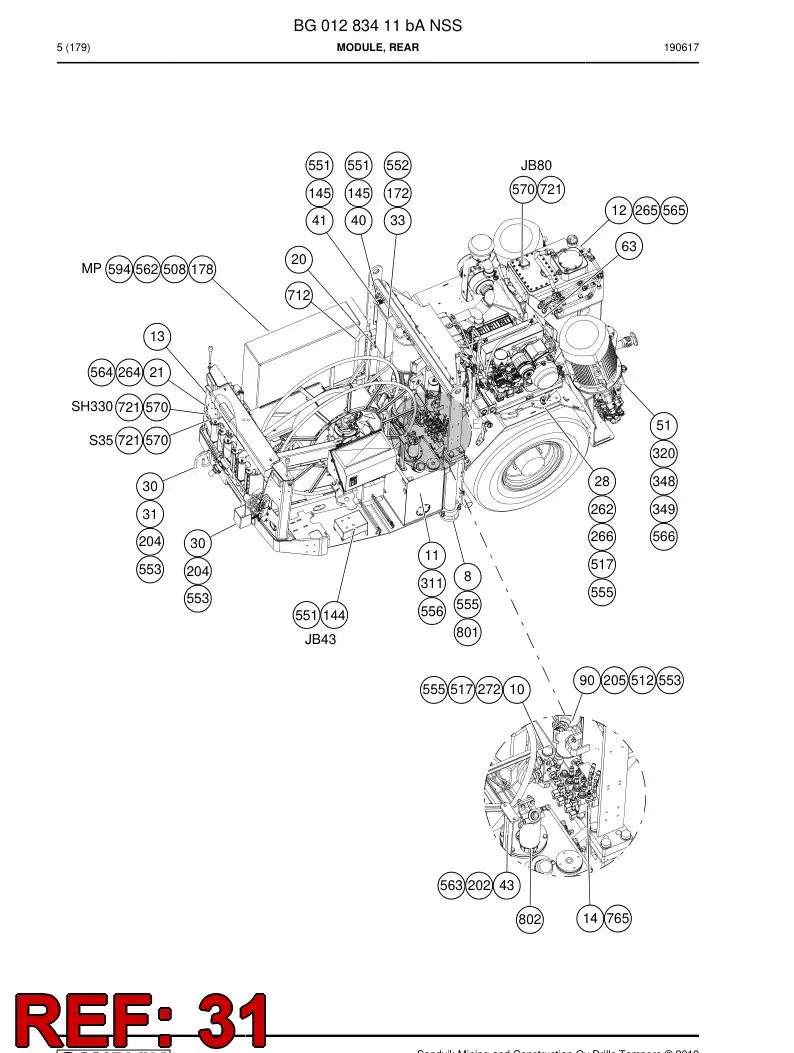 55204608 552 046 08 MANIVELA - Sandvik Technical Drawing