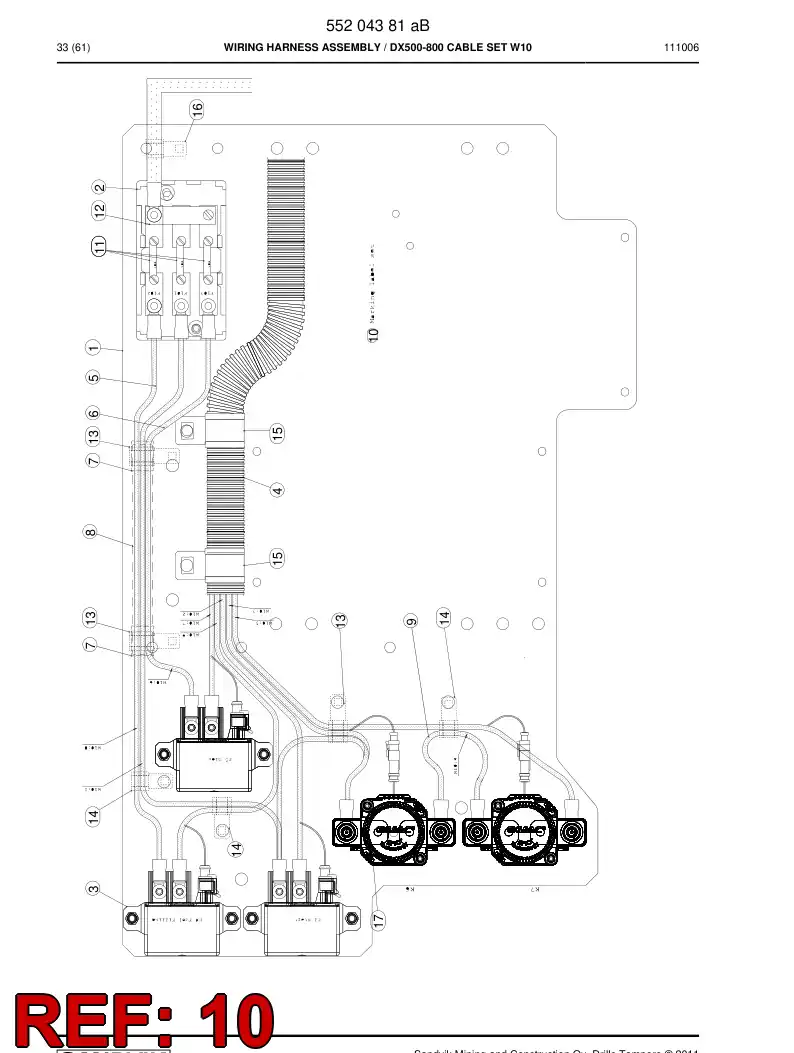 55204770 552 047 70 Marking label set - Sandvik Technical Drawing