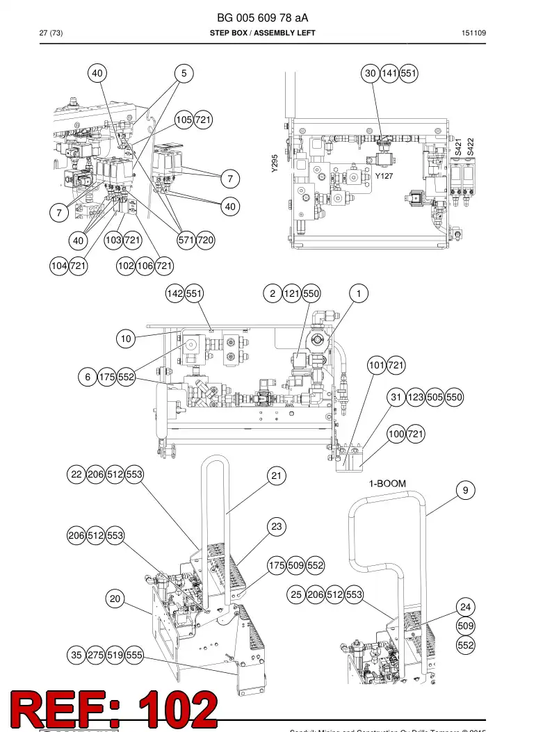 55204803a 552 048 03a SEAL - Sandvik Technical Drawing