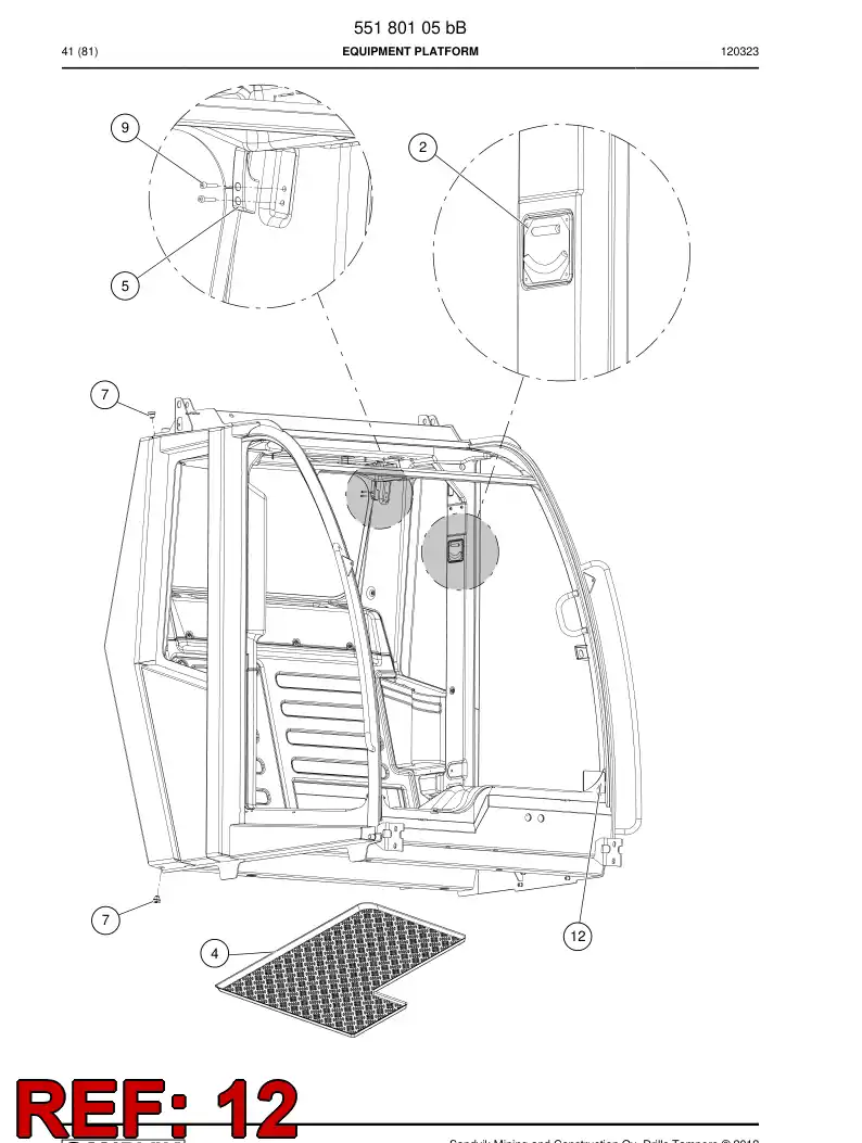 55204833 552 048 33 Glue - Sandvik Technical Drawing