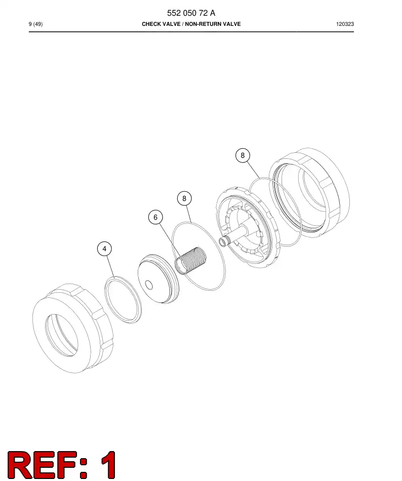 55205085 552 050 85 Service kit - Sandvik Technical Drawing