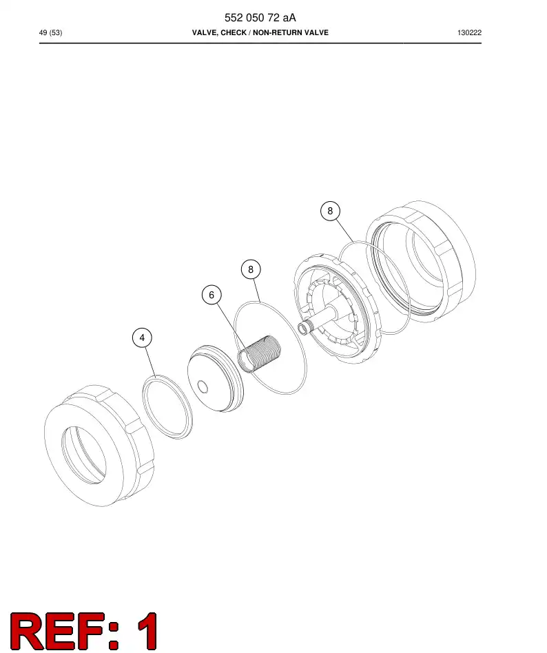 55205085a 552 050 85a Service Kit - Sandvik Technical Drawing