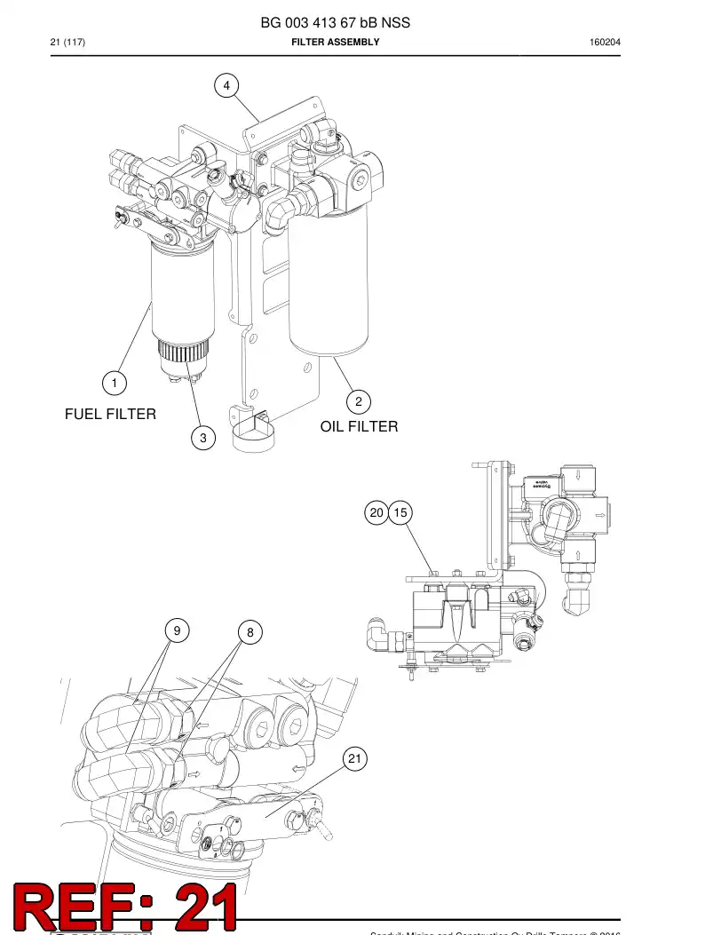 55205501 552 055 01 Plate - Sandvik Technical Drawing