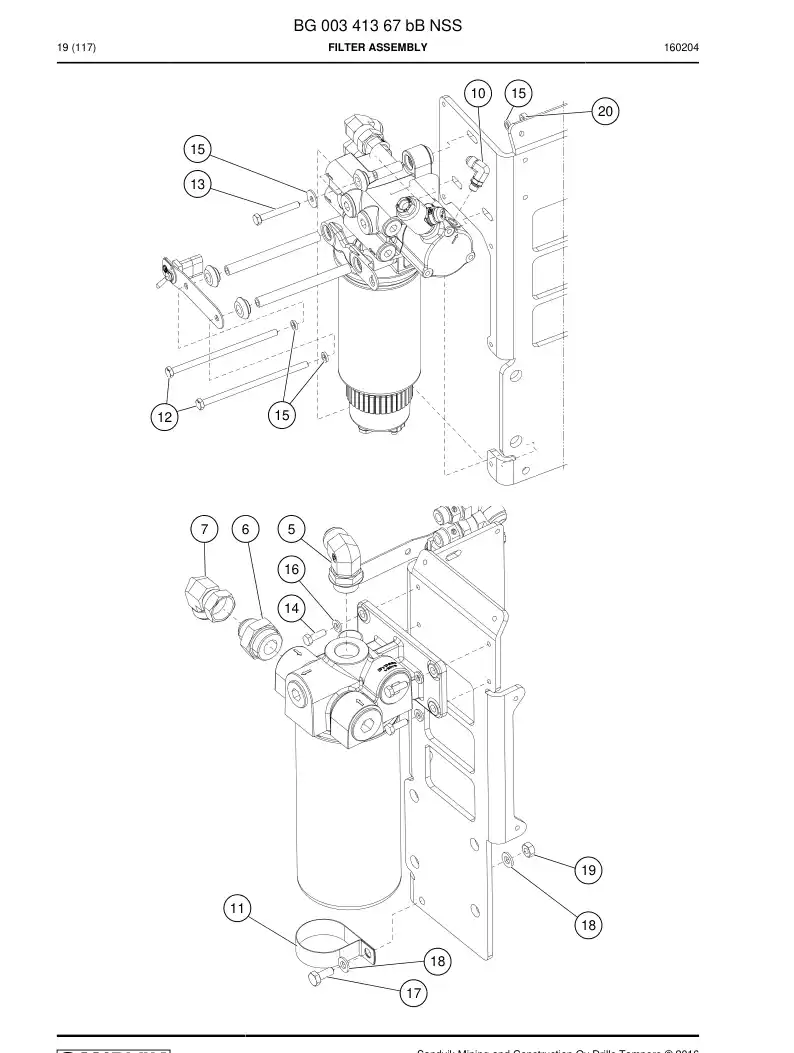 55205579 552 055 79 Hexagon head bolt - Sandvik Technical Drawing