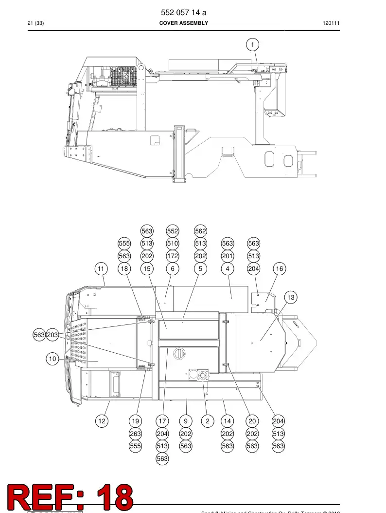 55205649 552 056 49 Bracket - Sandvik Technical Drawing