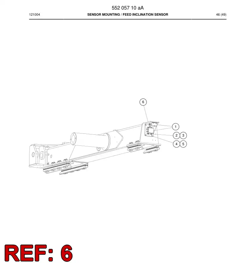 55205696 552 056 96 SUPPORTING BLOCK - Sandvik Technical Drawing