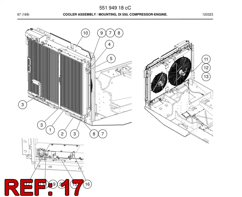 55205722 552 057 22 Plate - Sandvik Technical Drawing