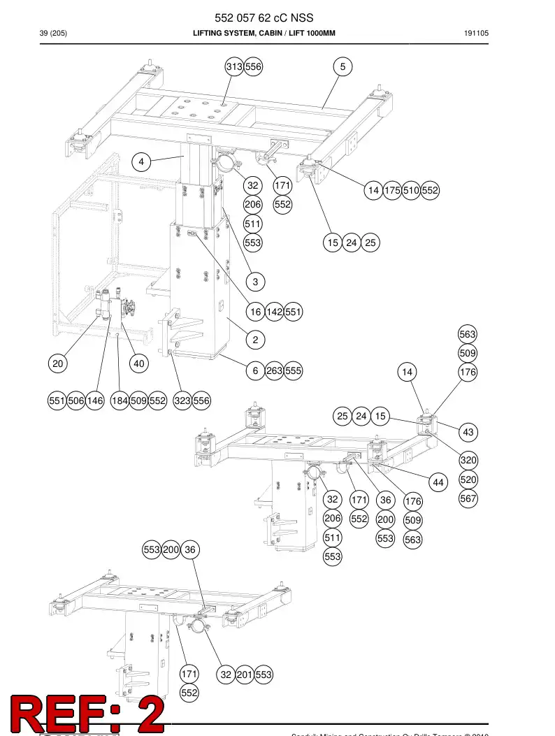 55205778 552 057 78 Pipe - Sandvik Technical Drawing