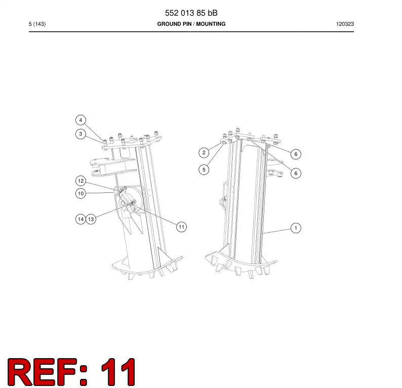55206324 552 063 24 Pin - Sandvik Technical Drawing
