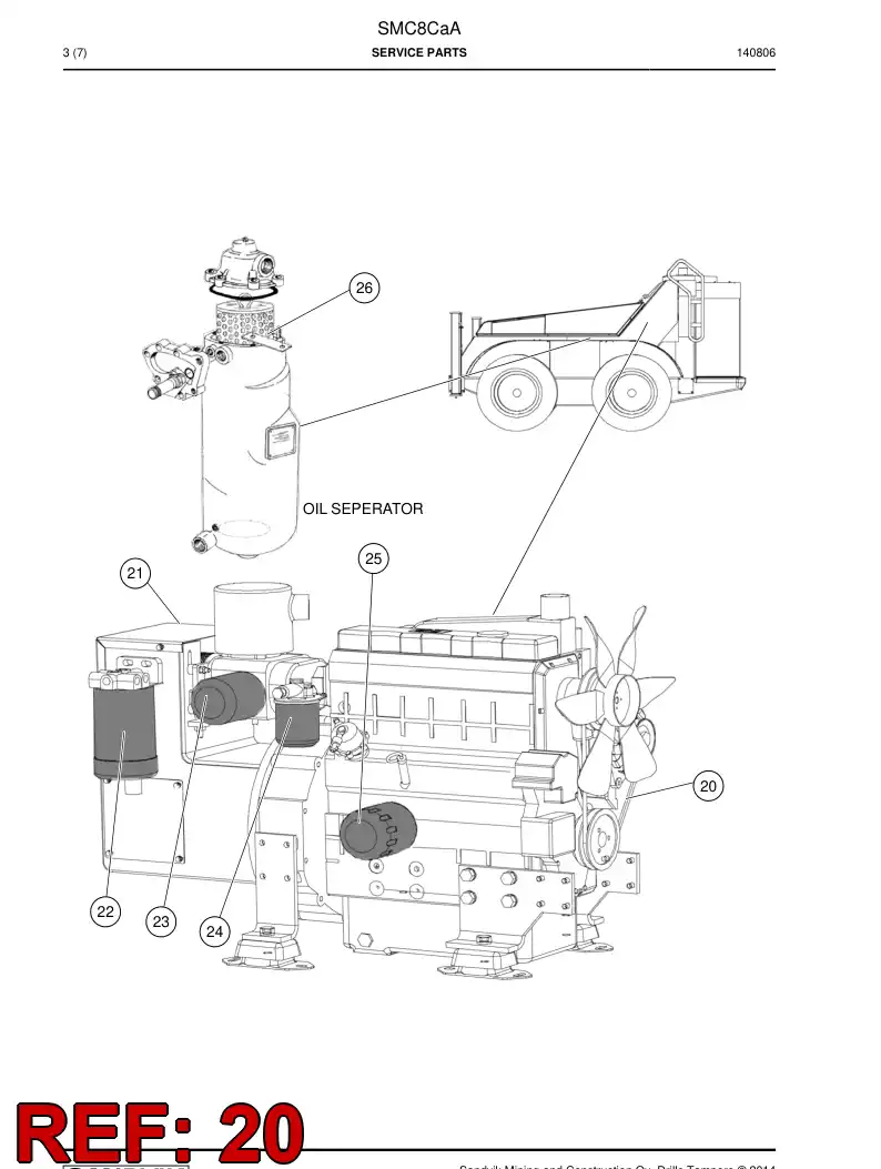 55206567 552 065 67 Belt, V - Sandvik Technical Drawing