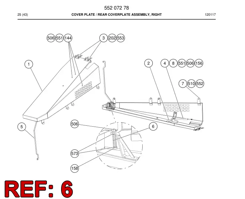 55206647 552 066 47 SPRING DE COMPRESIN - Sandvik Technical Drawing