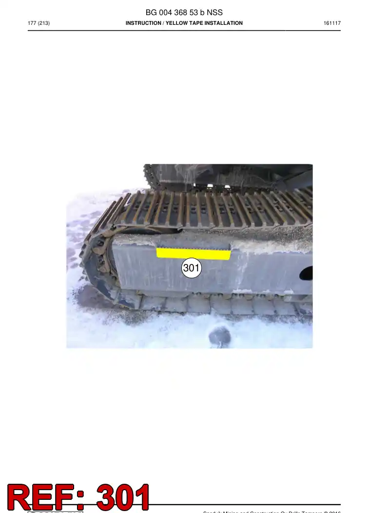 55206907 552 069 07 Tape - Sandvik Technical Drawing