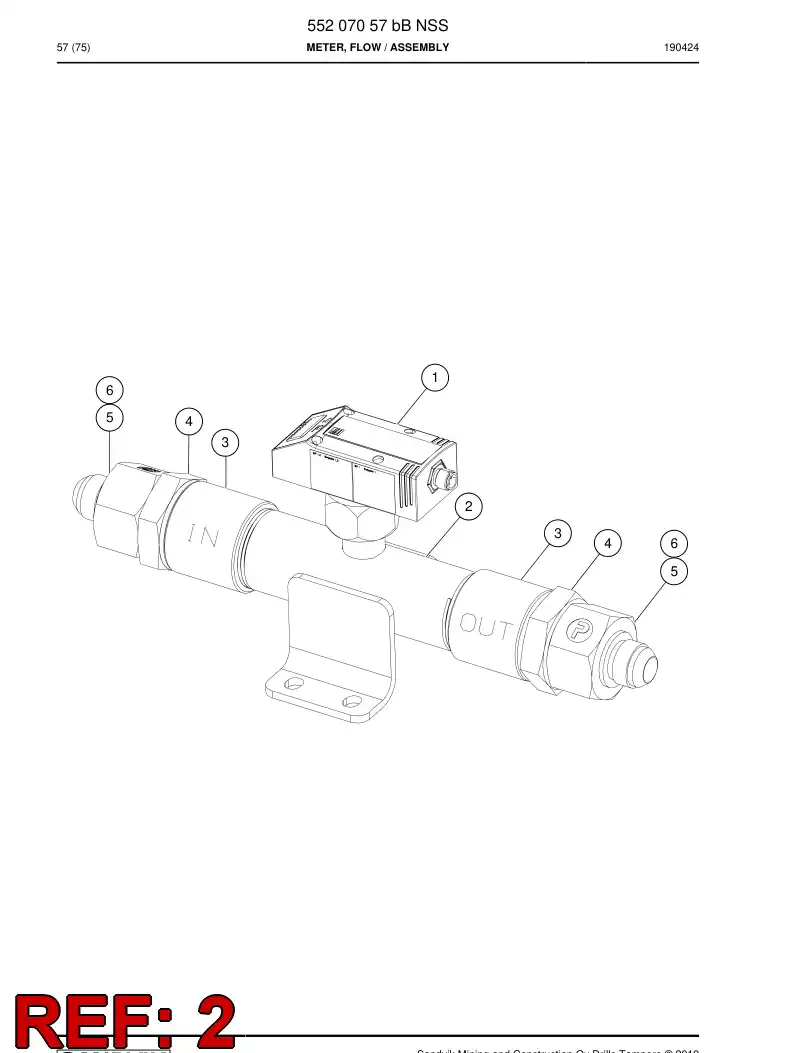 55207056 552 070 56 Pipe - Sandvik Technical Drawing