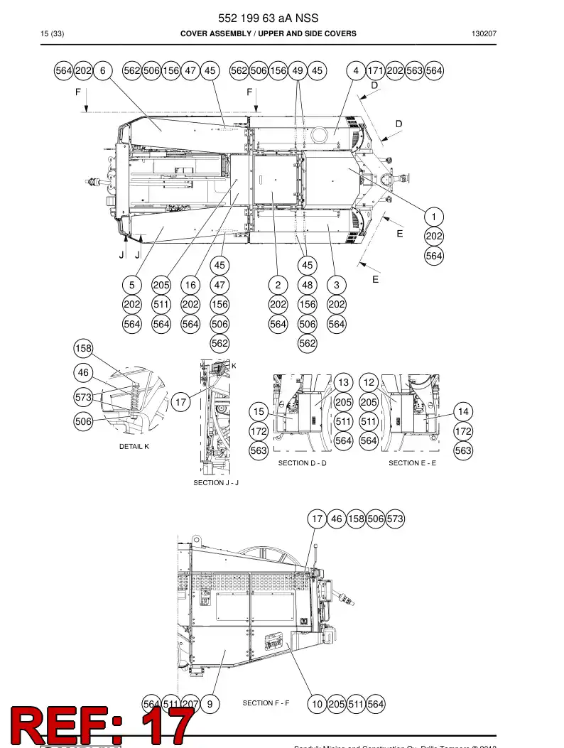 55207086a 552 070 86a Bar - Sandvik Technical Drawing